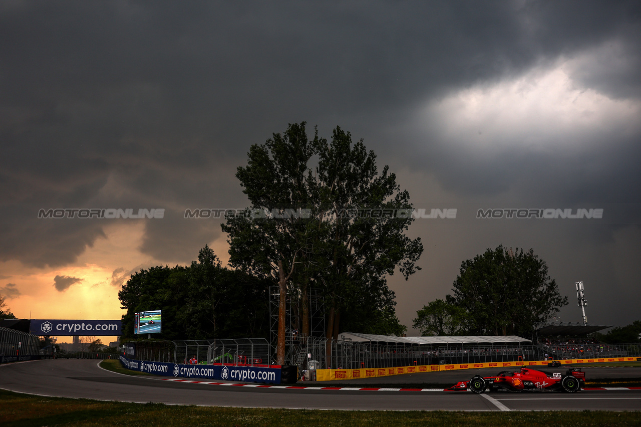 GP CANADA, Carlos Sainz Jr (ESP), Ferrari 
16.06.2023. Formula 1 World Championship, Rd 9, Canadian Grand Prix, Montreal, Canada, Practice Day.
- www.xpbimages.com, EMail: requests@xpbimages.com © Copyright: Charniaux / XPB Images