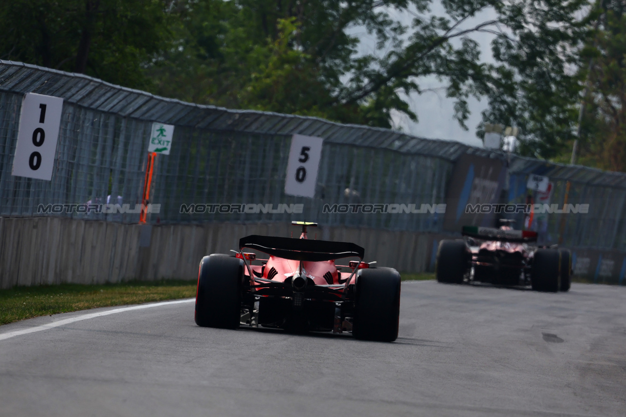 GP CANADA, Carlos Sainz Jr (ESP), Ferrari 
16.06.2023. Formula 1 World Championship, Rd 9, Canadian Grand Prix, Montreal, Canada, Practice Day.
- www.xpbimages.com, EMail: requests@xpbimages.com © Copyright: Charniaux / XPB Images
