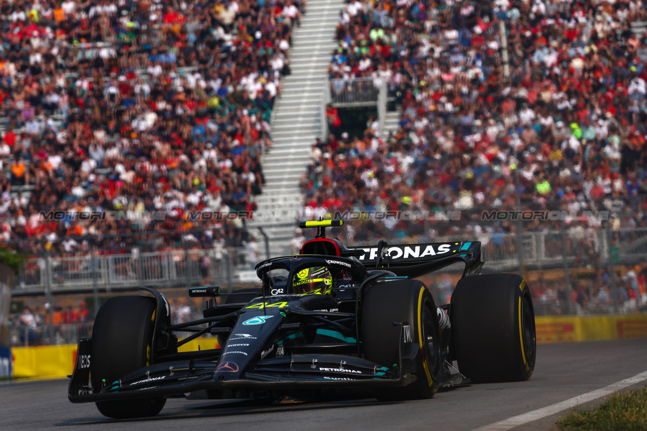 GP CANADA, Lewis Hamilton (GBR), Mercedes AMG F1  
16.06.2023. Formula 1 World Championship, Rd 9, Canadian Grand Prix, Montreal, Canada, Practice Day.
- www.xpbimages.com, EMail: requests@xpbimages.com © Copyright: Charniaux / XPB Images