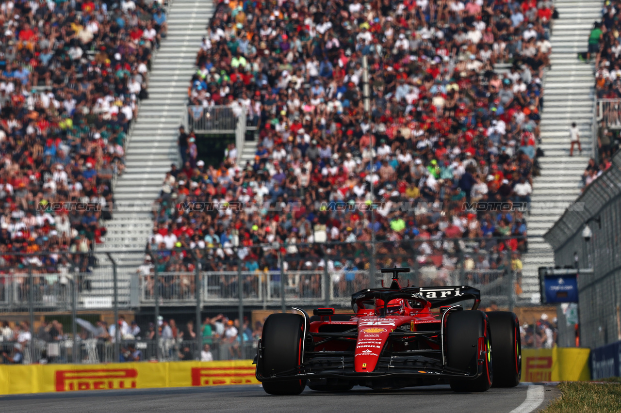 GP CANADA, Charles Leclerc (FRA), Ferrari 
16.06.2023. Formula 1 World Championship, Rd 9, Canadian Grand Prix, Montreal, Canada, Practice Day.
- www.xpbimages.com, EMail: requests@xpbimages.com © Copyright: Charniaux / XPB Images