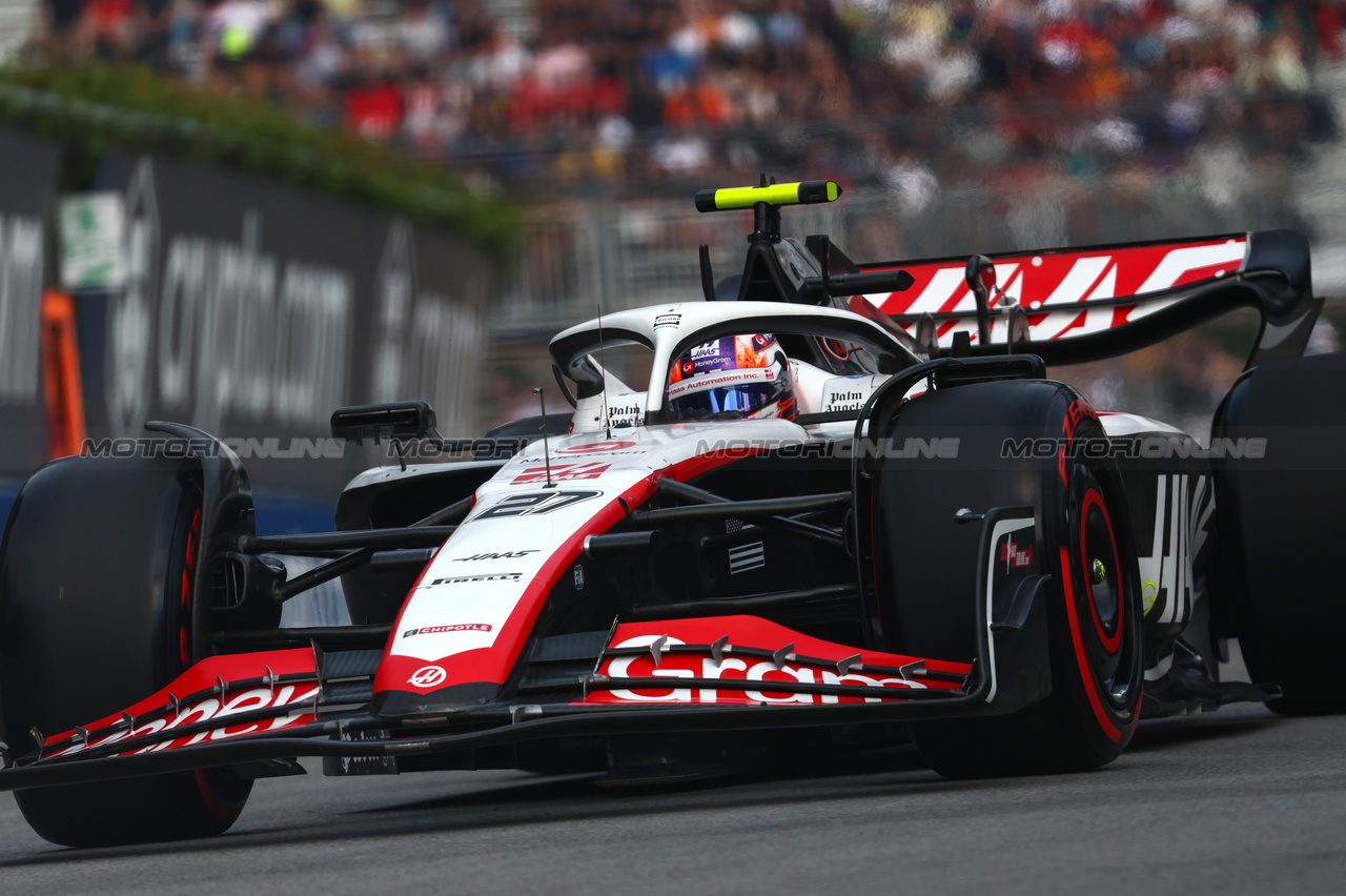 GP CANADA, Nico Hulkenberg (GER), Haas F1 Team 
16.06.2023. Formula 1 World Championship, Rd 9, Canadian Grand Prix, Montreal, Canada, Practice Day.
- www.xpbimages.com, EMail: requests@xpbimages.com © Copyright: Charniaux / XPB Images
