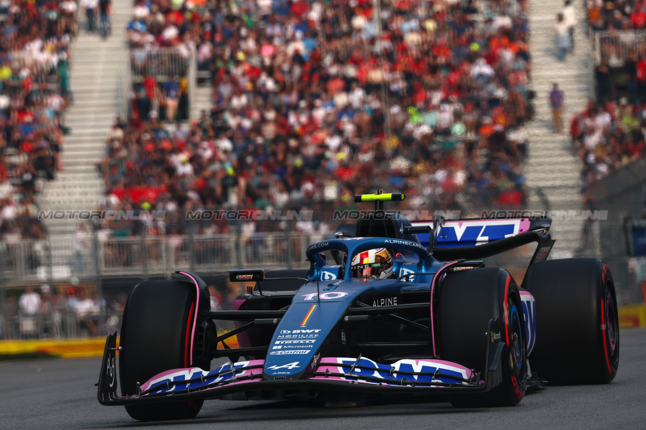 GP CANADA, Pierre Gasly (FRA), Alpine F1 Team 
16.06.2023. Formula 1 World Championship, Rd 9, Canadian Grand Prix, Montreal, Canada, Practice Day.
- www.xpbimages.com, EMail: requests@xpbimages.com © Copyright: Charniaux / XPB Images