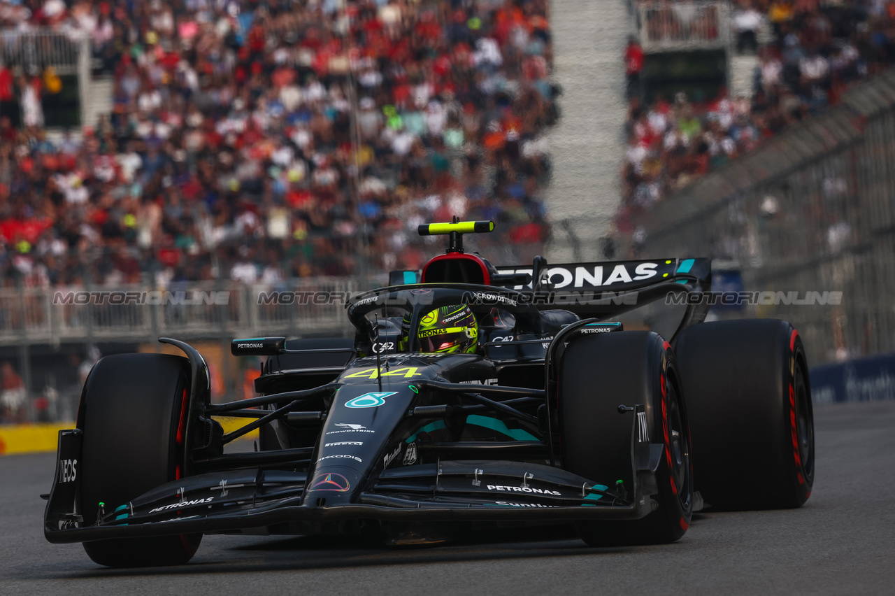 GP CANADA, Lewis Hamilton (GBR), Mercedes AMG F1  
16.06.2023. Formula 1 World Championship, Rd 9, Canadian Grand Prix, Montreal, Canada, Practice Day.
- www.xpbimages.com, EMail: requests@xpbimages.com © Copyright: Charniaux / XPB Images