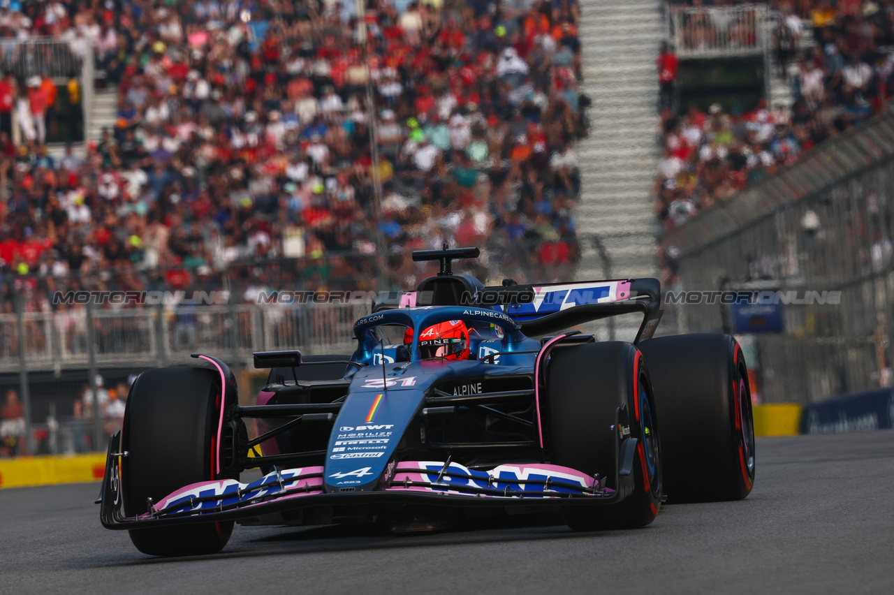 GP CANADA, Esteban Ocon (FRA), Alpine F1 Team 
16.06.2023. Formula 1 World Championship, Rd 9, Canadian Grand Prix, Montreal, Canada, Practice Day.
- www.xpbimages.com, EMail: requests@xpbimages.com © Copyright: Charniaux / XPB Images
