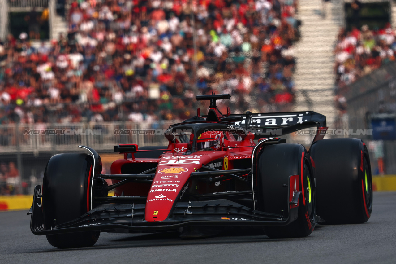 GP CANADA, Charles Leclerc (FRA), Ferrari 
16.06.2023. Formula 1 World Championship, Rd 9, Canadian Grand Prix, Montreal, Canada, Practice Day.
- www.xpbimages.com, EMail: requests@xpbimages.com © Copyright: Charniaux / XPB Images