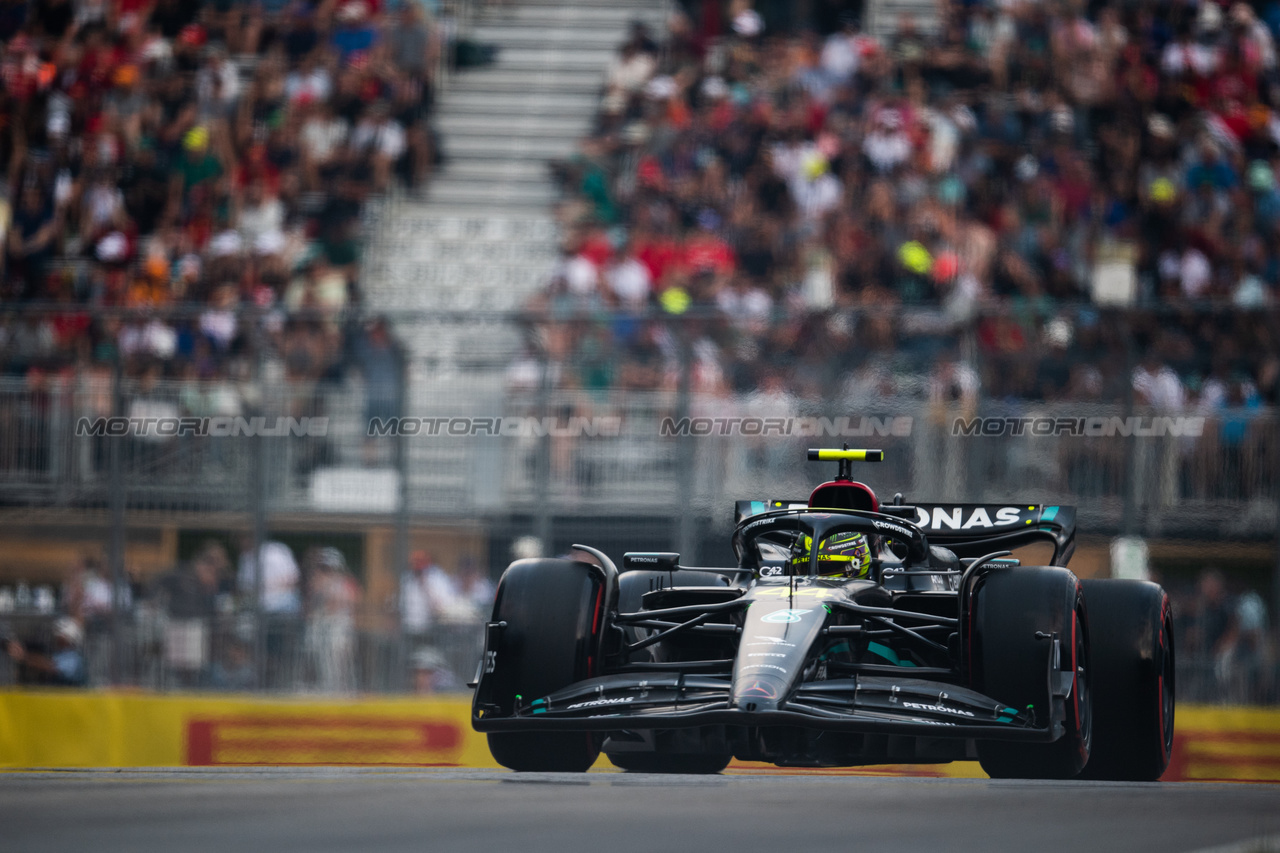 GP CANADA, Lewis Hamilton (GBR) Mercedes AMG F1 W14.

16.06.2023. Formula 1 World Championship, Rd 9, Canadian Grand Prix, Montreal, Canada, Practice Day.

- www.xpbimages.com, EMail: requests@xpbimages.com © Copyright: Price / XPB Images