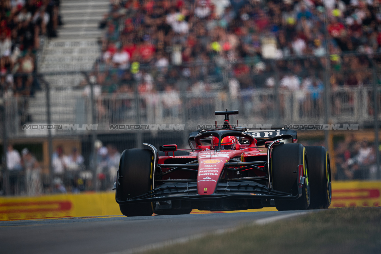 GP CANADA, Charles Leclerc (MON) Ferrari SF-23.

16.06.2023. Formula 1 World Championship, Rd 9, Canadian Grand Prix, Montreal, Canada, Practice Day.

- www.xpbimages.com, EMail: requests@xpbimages.com © Copyright: Price / XPB Images