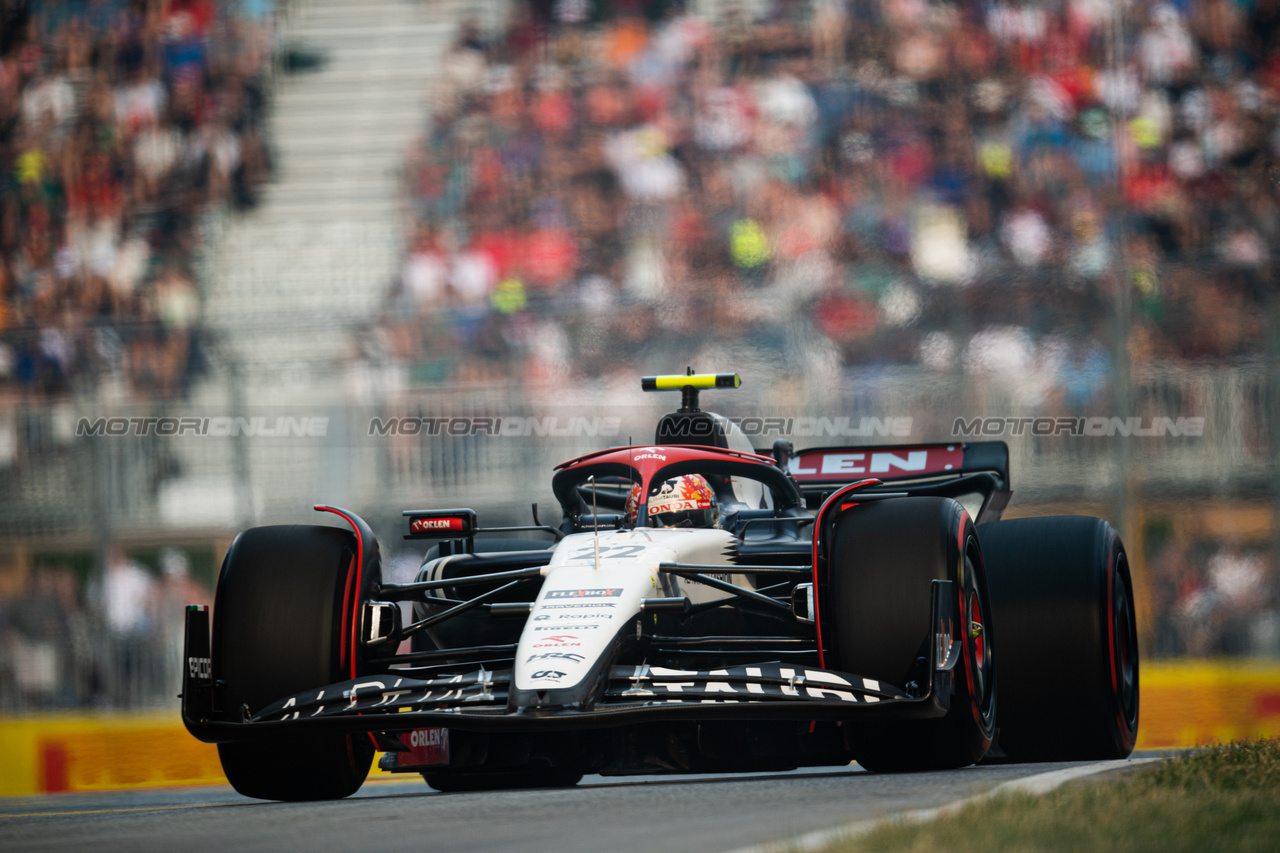 GP CANADA, Yuki Tsunoda (JPN) AlphaTauri AT04.

16.06.2023. Formula 1 World Championship, Rd 9, Canadian Grand Prix, Montreal, Canada, Practice Day.

- www.xpbimages.com, EMail: requests@xpbimages.com © Copyright: Price / XPB Images