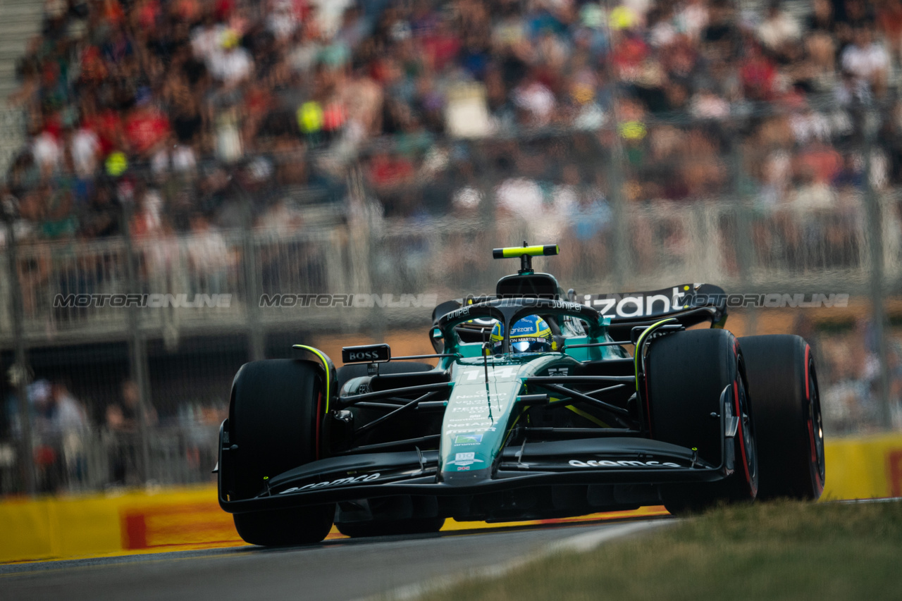 GP CANADA, Fernando Alonso (ESP) Aston Martin F1 Team AMR23.

16.06.2023. Formula 1 World Championship, Rd 9, Canadian Grand Prix, Montreal, Canada, Practice Day.

- www.xpbimages.com, EMail: requests@xpbimages.com © Copyright: Price / XPB Images