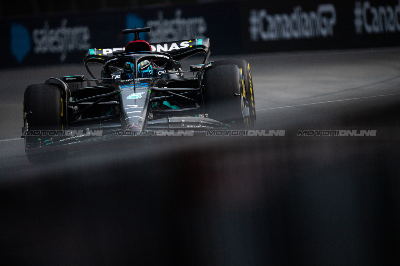 GP CANADA, George Russell (GBR) Mercedes AMG F1 W14.

16.06.2023. Formula 1 World Championship, Rd 9, Canadian Grand Prix, Montreal, Canada, Practice Day.

- www.xpbimages.com, EMail: requests@xpbimages.com © Copyright: Price / XPB Images