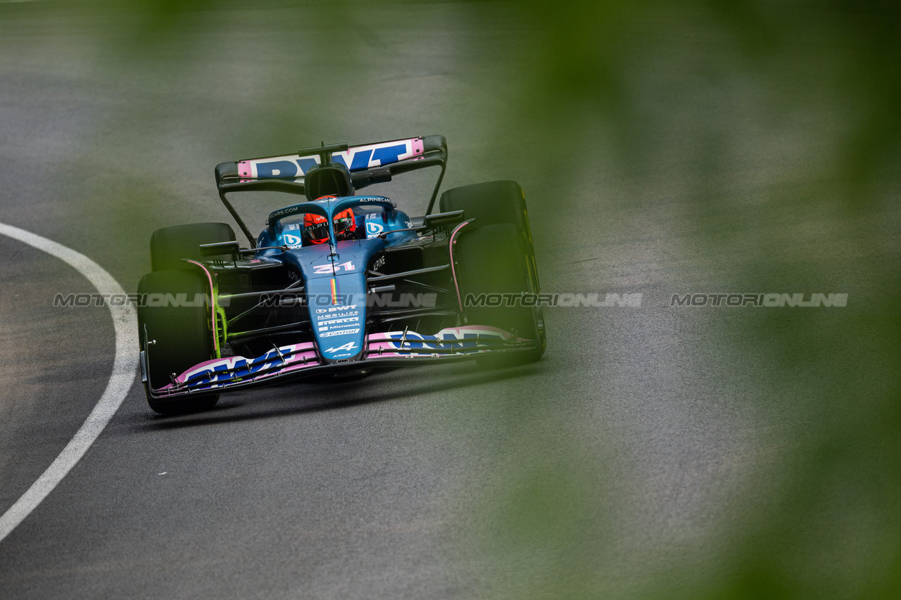 GP CANADA, Esteban Ocon (FRA) Alpine F1 Team A523.

16.06.2023. Formula 1 World Championship, Rd 9, Canadian Grand Prix, Montreal, Canada, Practice Day.

- www.xpbimages.com, EMail: requests@xpbimages.com © Copyright: Price / XPB Images