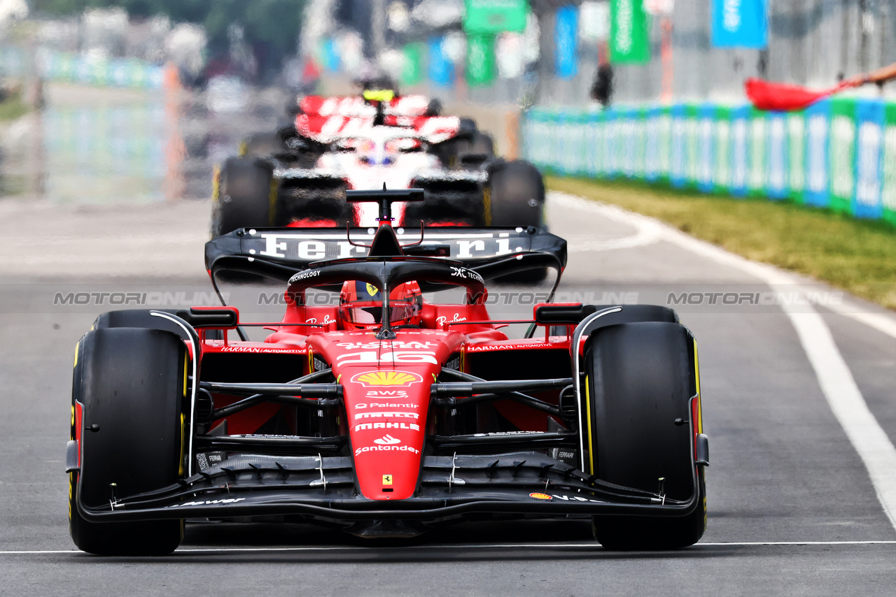 GP CANADA, Charles Leclerc (MON) Ferrari SF-23.

16.06.2023. Formula 1 World Championship, Rd 9, Canadian Grand Prix, Montreal, Canada, Practice Day.

 - www.xpbimages.com, EMail: requests@xpbimages.com © Copyright: Coates / XPB Images