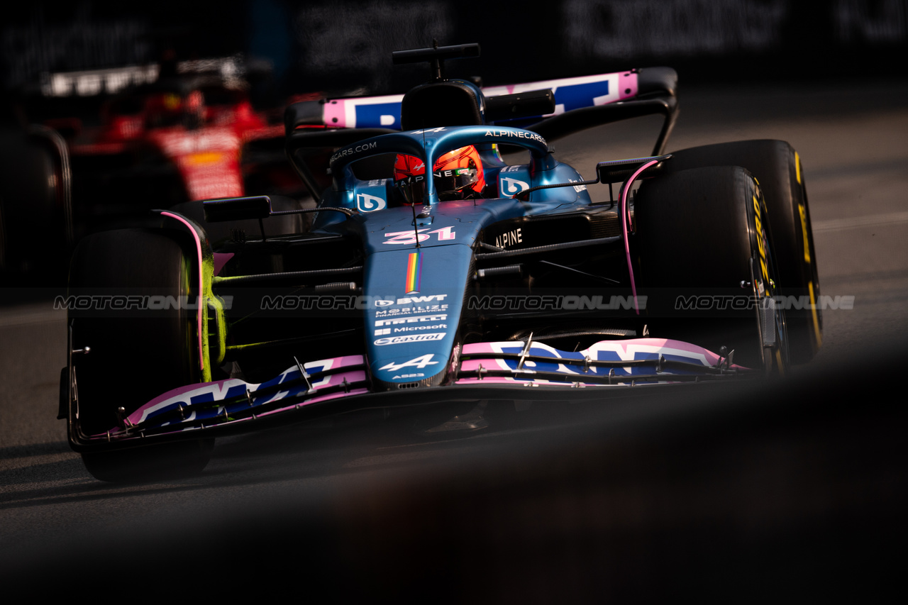 GP CANADA, Esteban Ocon (FRA) Alpine F1 Team A523.

16.06.2023. Formula 1 World Championship, Rd 9, Canadian Grand Prix, Montreal, Canada, Practice Day.

- www.xpbimages.com, EMail: requests@xpbimages.com © Copyright: Price / XPB Images