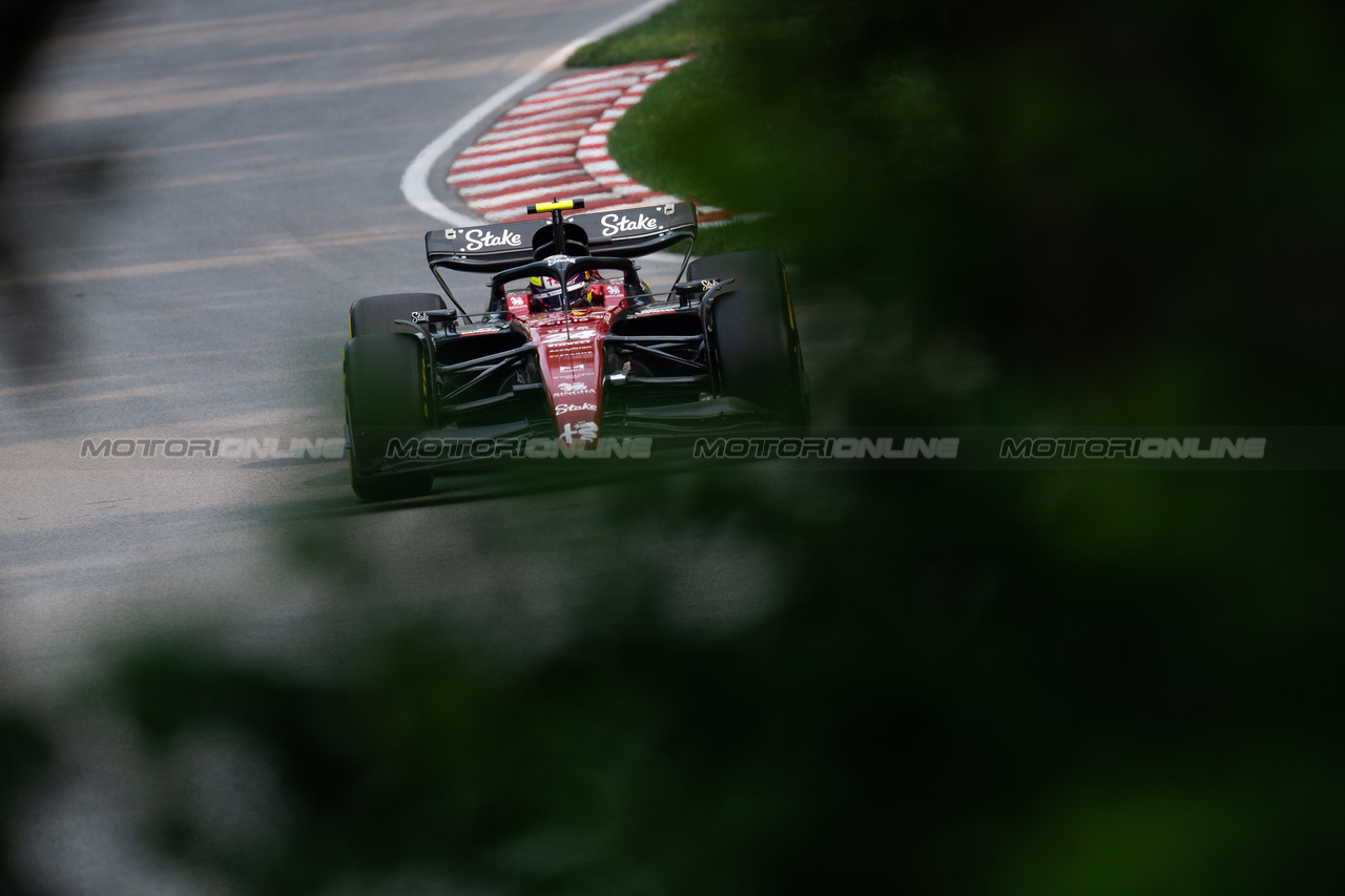 GP CANADA, Zhou Guanyu (CHN) Alfa Romeo F1 Team C43.

16.06.2023. Formula 1 World Championship, Rd 9, Canadian Grand Prix, Montreal, Canada, Practice Day.

- www.xpbimages.com, EMail: requests@xpbimages.com © Copyright: Price / XPB Images