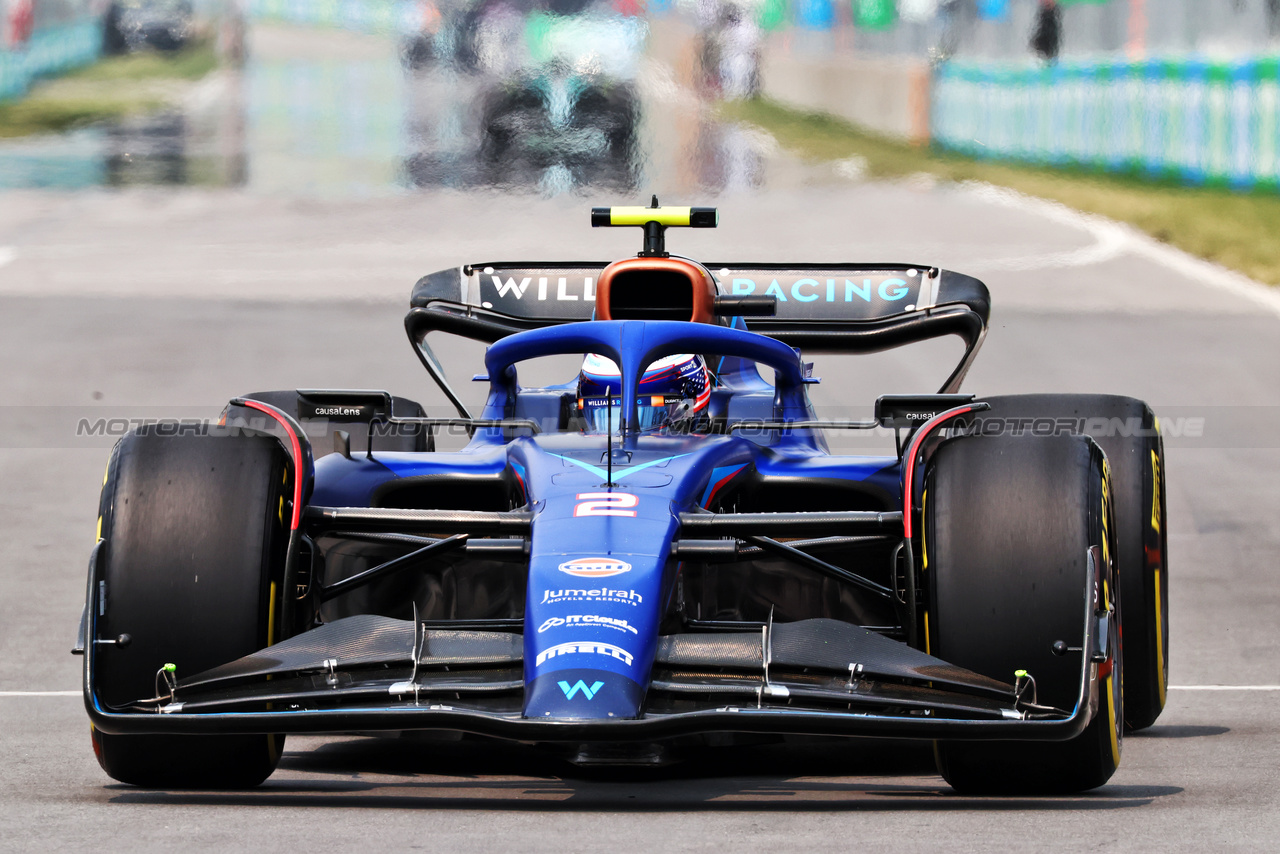 GP CANADA, Logan Sargeant (USA) Williams Racing FW45.

16.06.2023. Formula 1 World Championship, Rd 9, Canadian Grand Prix, Montreal, Canada, Practice Day.

 - www.xpbimages.com, EMail: requests@xpbimages.com © Copyright: Coates / XPB Images