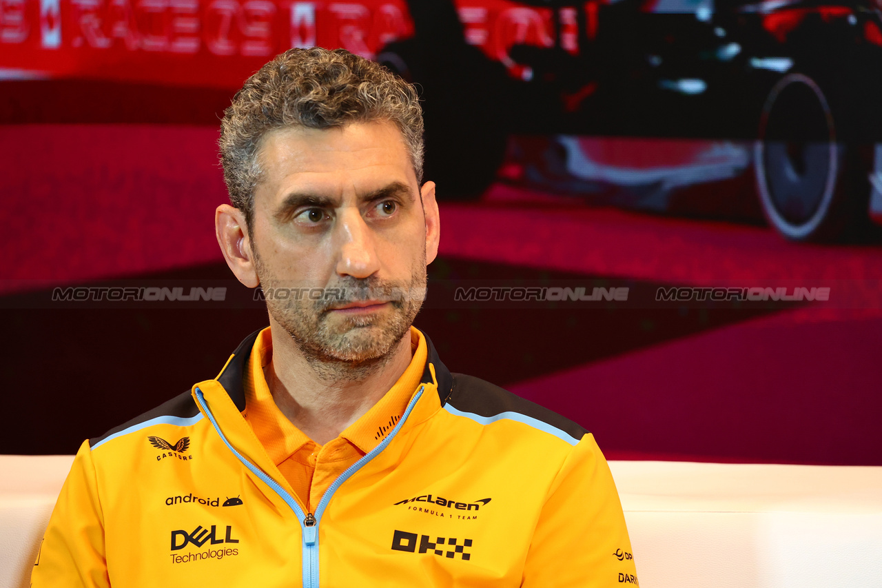 GP CANADA, Andrea Stella (ITA) McLaren Team Principal in the FIA Press Conference.

16.06.2023. Formula 1 World Championship, Rd 9, Canadian Grand Prix, Montreal, Canada, Practice Day.

- www.xpbimages.com, EMail: requests@xpbimages.com © Copyright: Batchelor / XPB Images