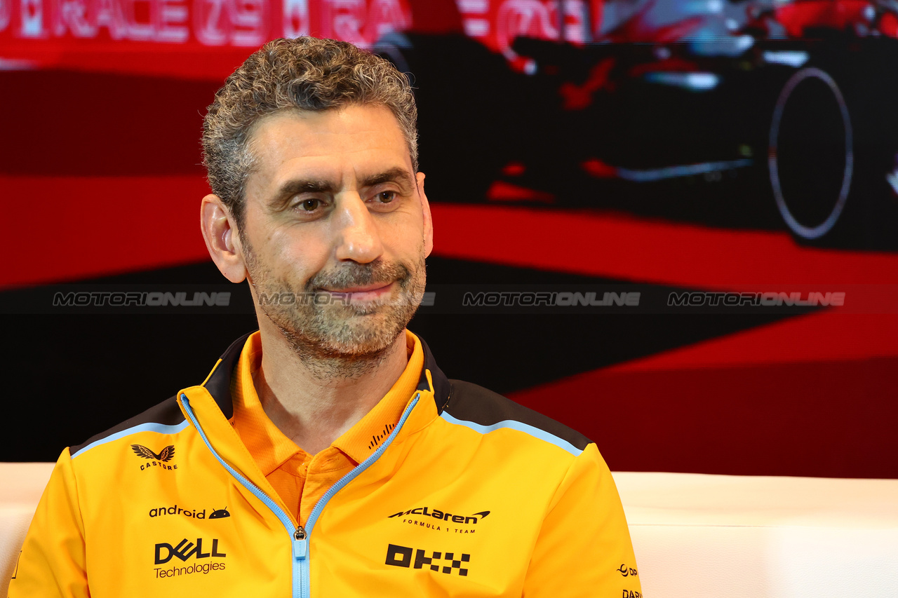 GP CANADA, Andrea Stella (ITA) McLaren Team Principal in the FIA Press Conference.

16.06.2023. Formula 1 World Championship, Rd 9, Canadian Grand Prix, Montreal, Canada, Practice Day.

- www.xpbimages.com, EMail: requests@xpbimages.com © Copyright: Batchelor / XPB Images