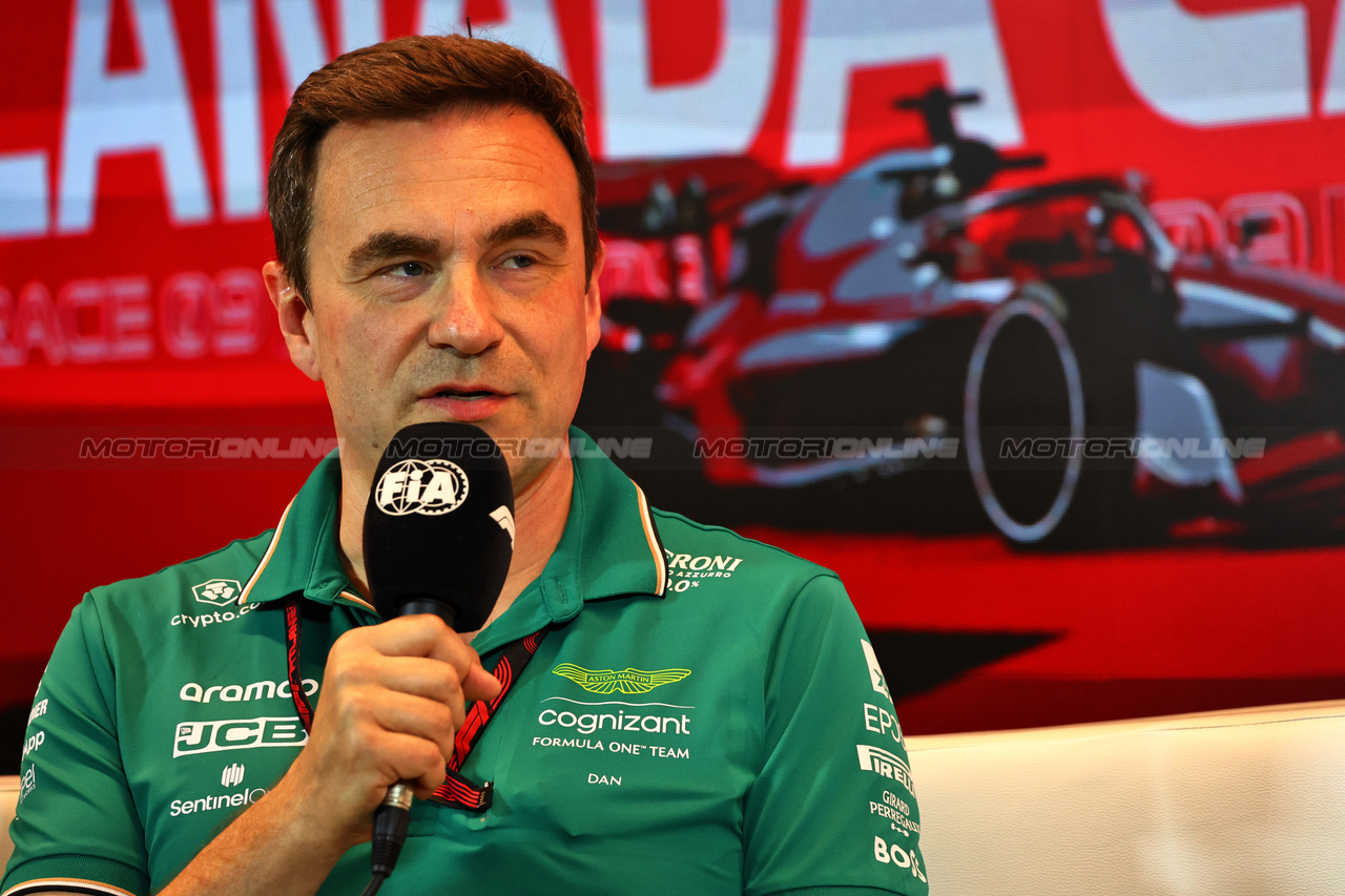 GP CANADA, Dan Fallows (GBR) Aston Martin F1 Team Technical Director in the FIA Press Conference.

16.06.2023. Formula 1 World Championship, Rd 9, Canadian Grand Prix, Montreal, Canada, Practice Day.

- www.xpbimages.com, EMail: requests@xpbimages.com © Copyright: Charniaux / XPB Images