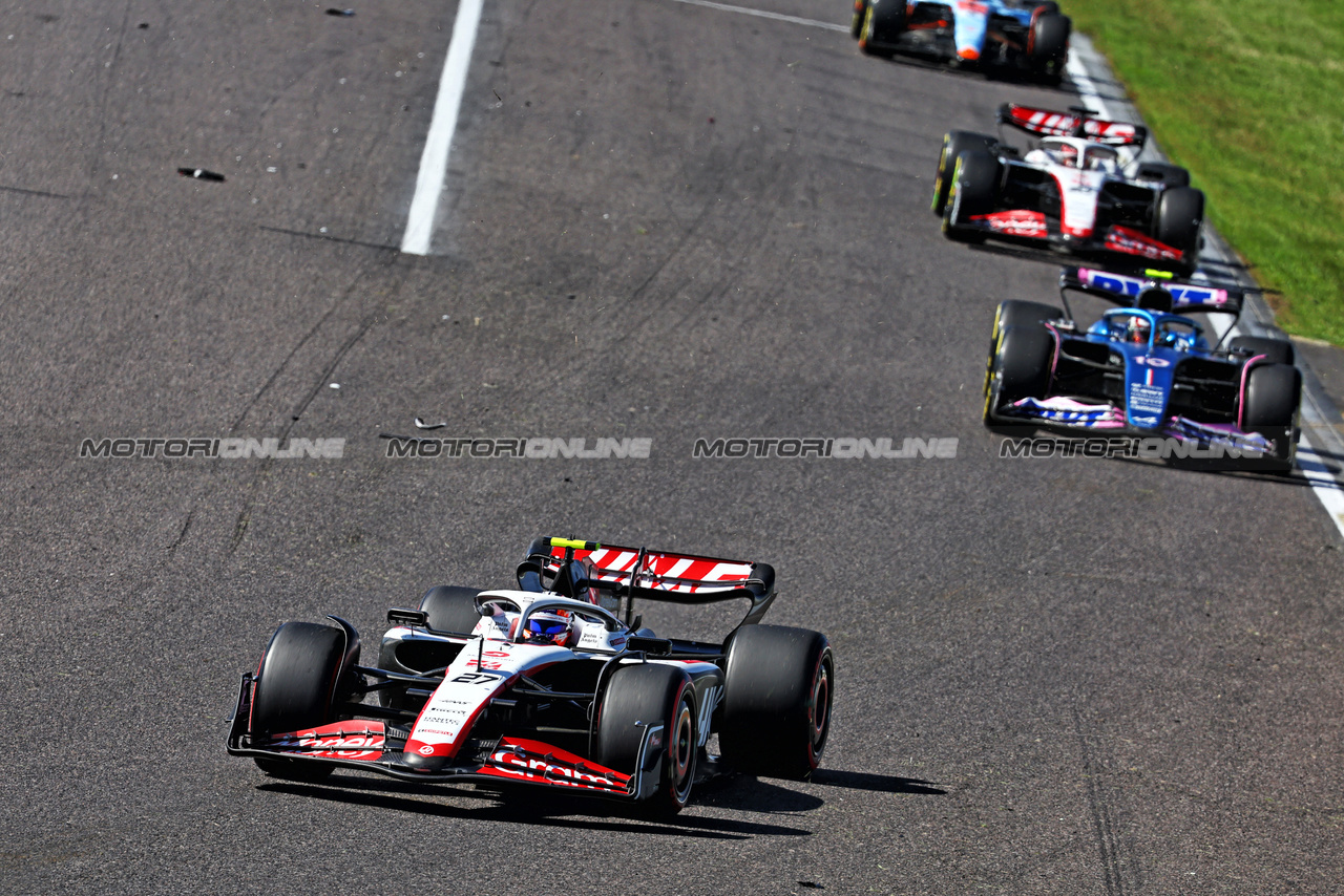 GP GIAPPONE, Nico Hulkenberg (GER) Haas VF-23.

24.09.2023. Formula 1 World Championship, Rd 17, Japanese Grand Prix, Suzuka, Japan, Gara Day.

- www.xpbimages.com, EMail: requests@xpbimages.com © Copyright: Batchelor / XPB Images