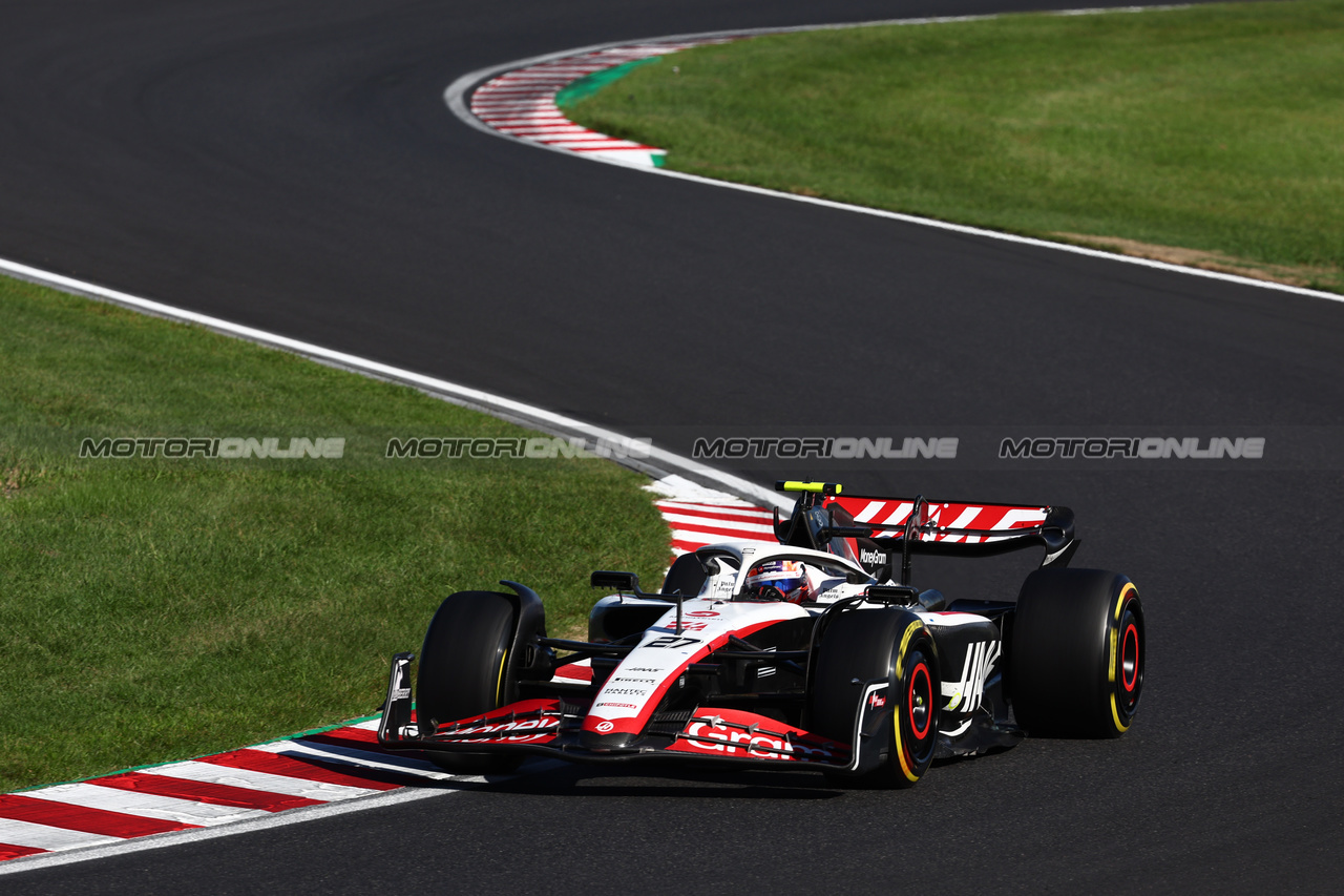 GP GIAPPONE, Nico Hulkenberg (GER) Haas VF-23.

24.09.2023. Formula 1 World Championship, Rd 17, Japanese Grand Prix, Suzuka, Japan, Gara Day.

- www.xpbimages.com, EMail: requests@xpbimages.com © Copyright: Batchelor / XPB Images