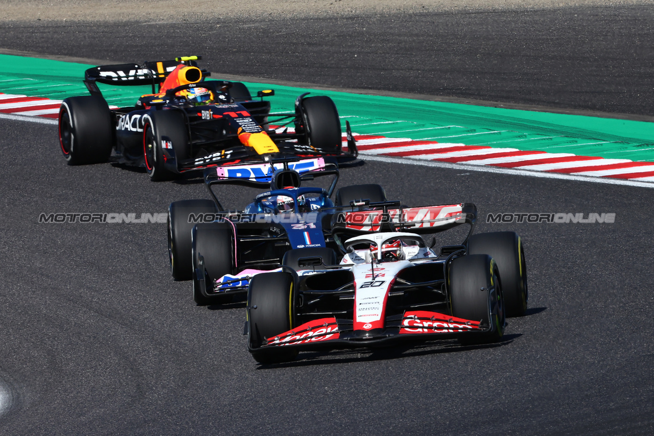GP GIAPPONE, Kevin Magnussen (DEN) Haas VF-23.

24.09.2023. Formula 1 World Championship, Rd 17, Japanese Grand Prix, Suzuka, Japan, Gara Day.

- www.xpbimages.com, EMail: requests@xpbimages.com © Copyright: Charniaux / XPB Images