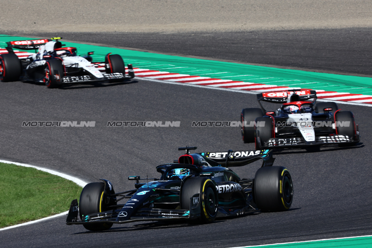 GP GIAPPONE, George Russell (GBR) Mercedes AMG F1 W14.

24.09.2023. Formula 1 World Championship, Rd 17, Japanese Grand Prix, Suzuka, Japan, Gara Day.

- www.xpbimages.com, EMail: requests@xpbimages.com © Copyright: Charniaux / XPB Images