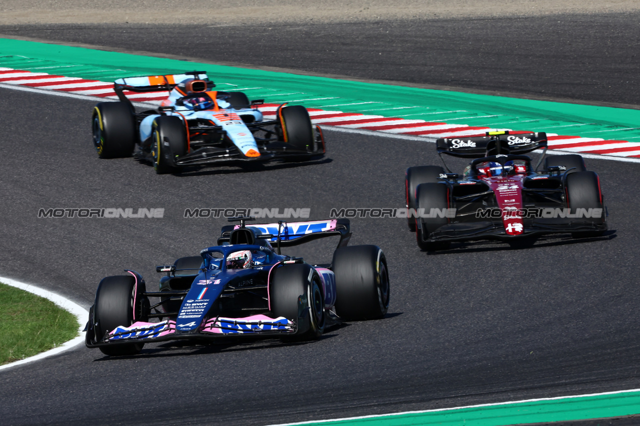 GP GIAPPONE, Esteban Ocon (FRA) Alpine F1 Team A523.

24.09.2023. Formula 1 World Championship, Rd 17, Japanese Grand Prix, Suzuka, Japan, Gara Day.

- www.xpbimages.com, EMail: requests@xpbimages.com © Copyright: Charniaux / XPB Images