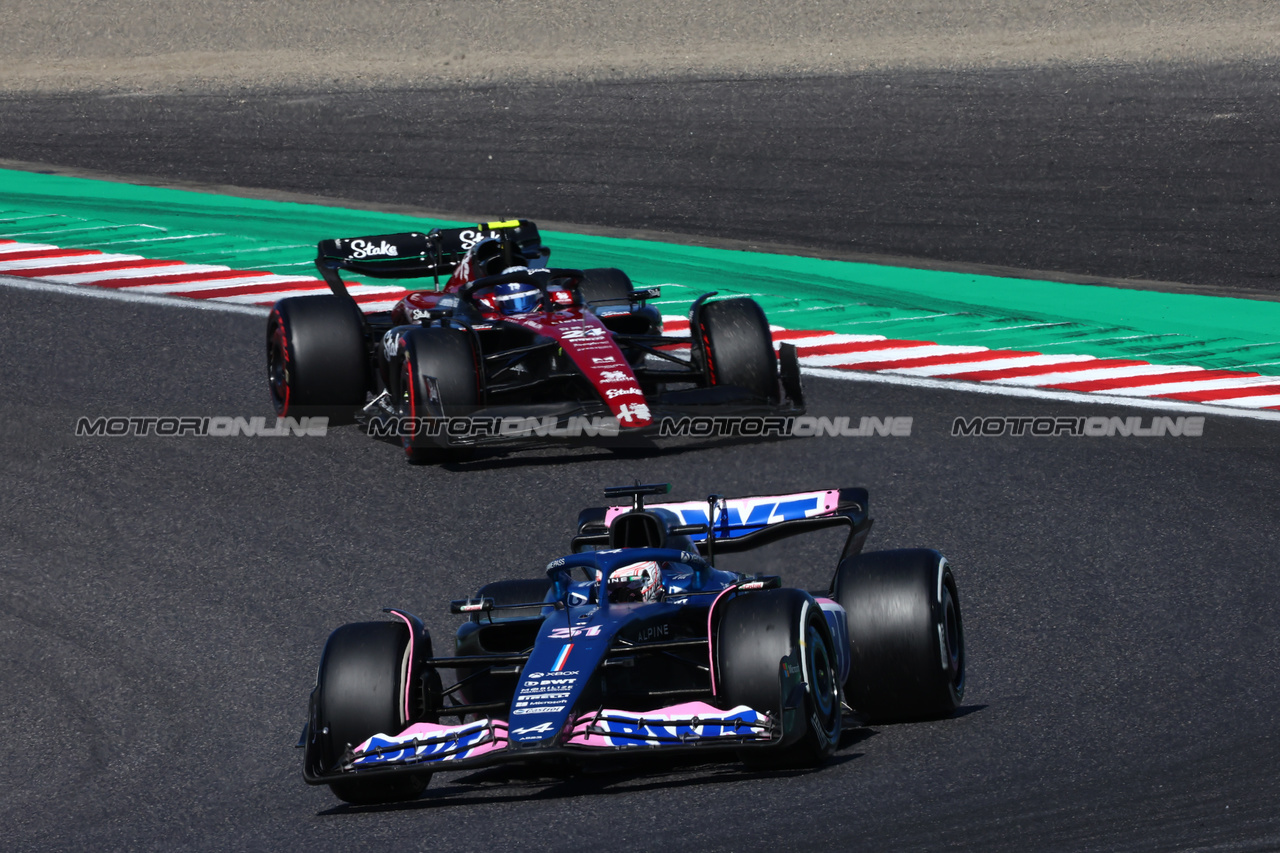 GP GIAPPONE, Esteban Ocon (FRA) Alpine F1 Team A523.

24.09.2023. Formula 1 World Championship, Rd 17, Japanese Grand Prix, Suzuka, Japan, Gara Day.

- www.xpbimages.com, EMail: requests@xpbimages.com © Copyright: Charniaux / XPB Images