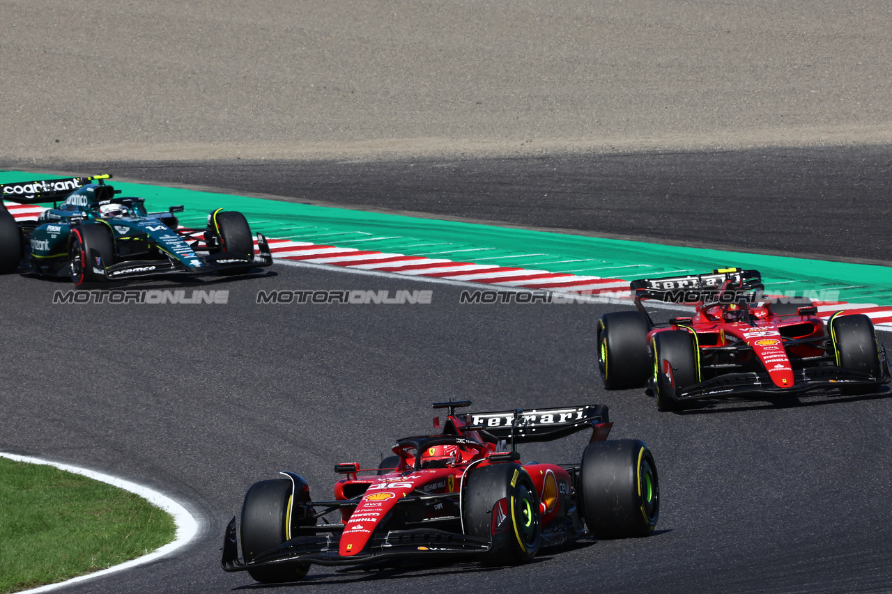 GP GIAPPONE, Charles Leclerc (MON) Ferrari SF-23.

24.09.2023. Formula 1 World Championship, Rd 17, Japanese Grand Prix, Suzuka, Japan, Gara Day.

- www.xpbimages.com, EMail: requests@xpbimages.com © Copyright: Charniaux / XPB Images