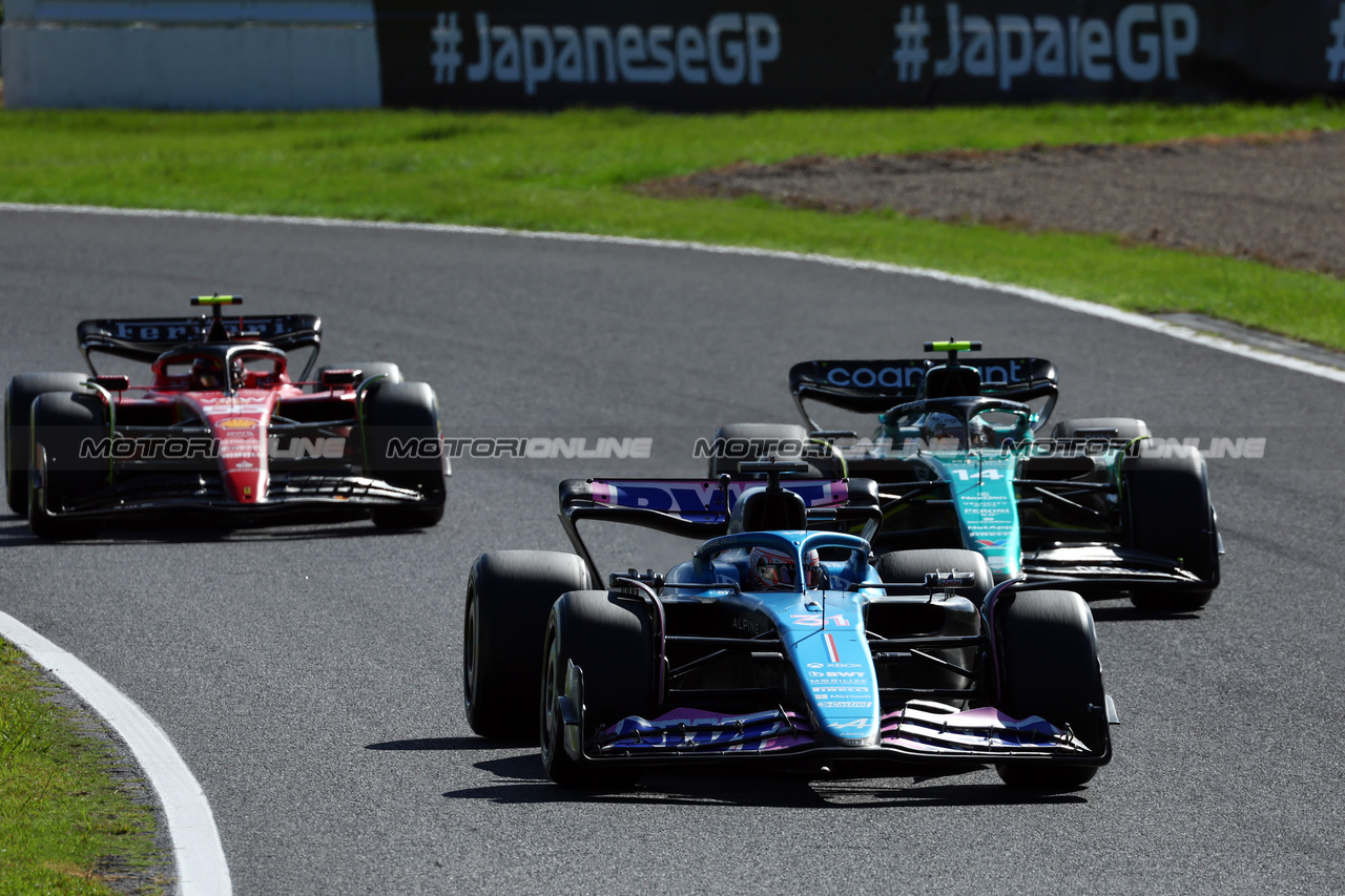 GP GIAPPONE, Esteban Ocon (FRA) Alpine F1 Team A523.

24.09.2023. Formula 1 World Championship, Rd 17, Japanese Grand Prix, Suzuka, Japan, Gara Day.

 - www.xpbimages.com, EMail: requests@xpbimages.com © Copyright: Coates / XPB Images