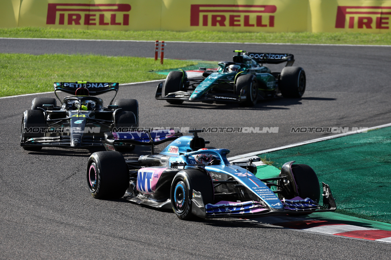 GP GIAPPONE, Esteban Ocon (FRA) Alpine F1 Team A523.

24.09.2023. Formula 1 World Championship, Rd 17, Japanese Grand Prix, Suzuka, Japan, Gara Day.

- www.xpbimages.com, EMail: requests@xpbimages.com © Copyright: Moy / XPB Images