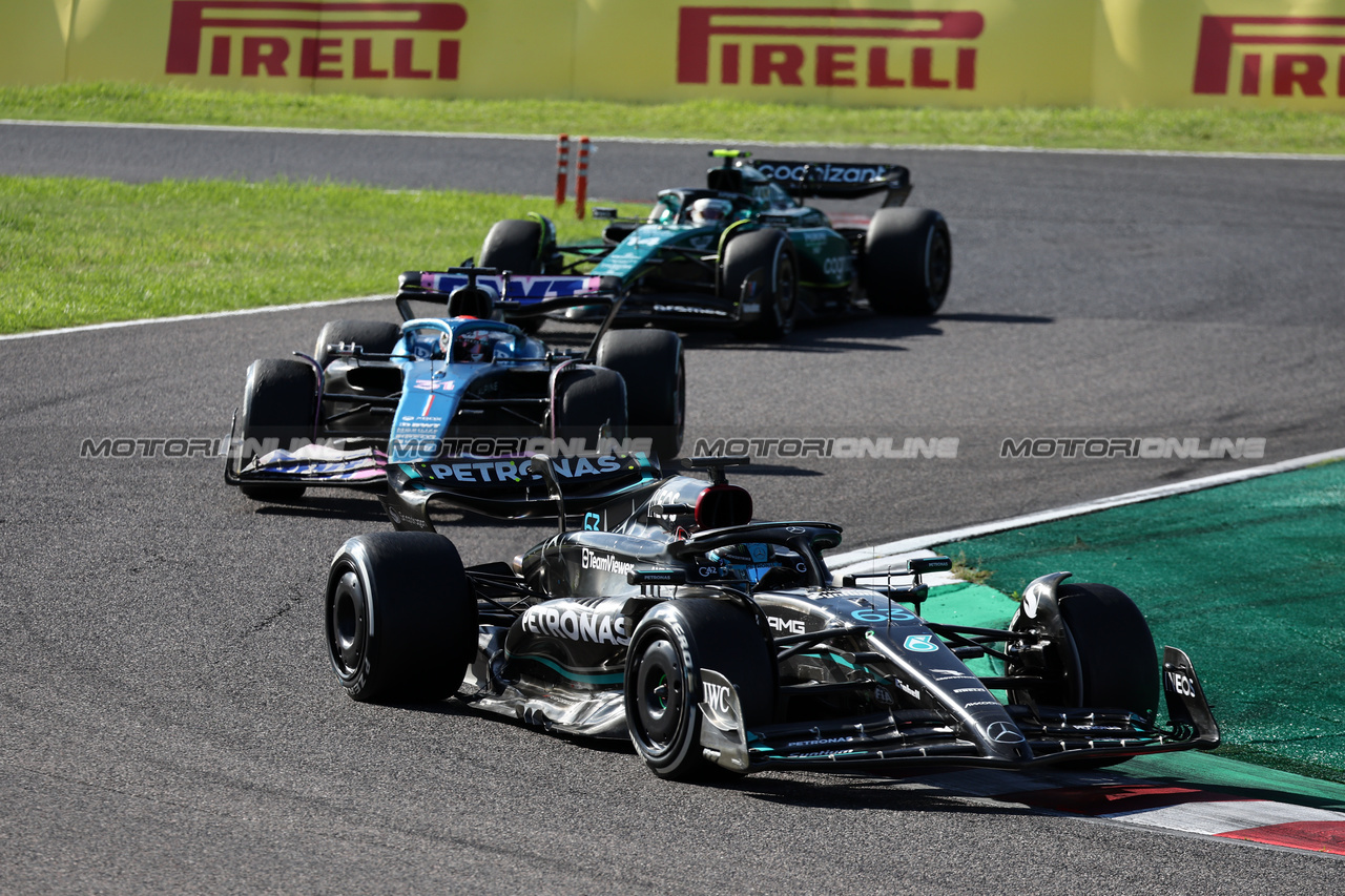 GP GIAPPONE, George Russell (GBR) Mercedes AMG F1 W14.

24.09.2023. Formula 1 World Championship, Rd 17, Japanese Grand Prix, Suzuka, Japan, Gara Day.

- www.xpbimages.com, EMail: requests@xpbimages.com © Copyright: Moy / XPB Images