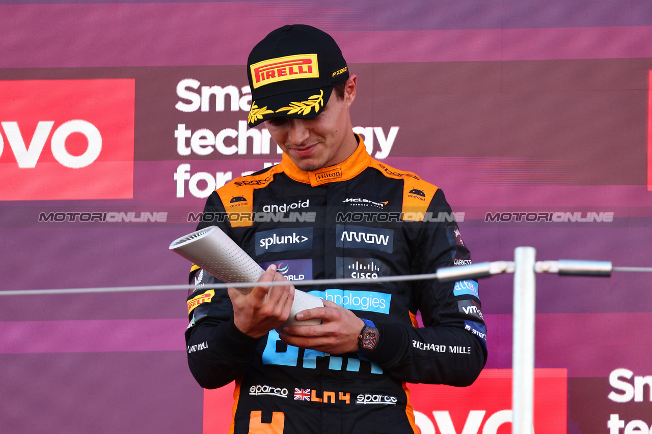 GP GIAPPONE, 2nd place  Lando Norris (GBR) McLaren.
24.09.2023. Formula 1 World Championship, Rd 17, Japanese Grand Prix, Suzuka, Japan, Gara Day.
- www.xpbimages.com, EMail: requests@xpbimages.com © Copyright: Batchelor / XPB Images