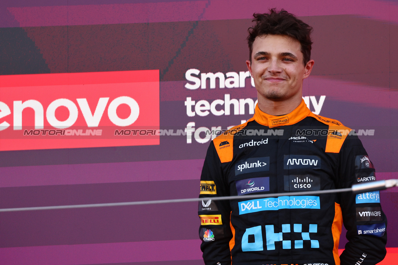 GP GIAPPONE, 2nd place  Lando Norris (GBR) McLaren.
24.09.2023. Formula 1 World Championship, Rd 17, Japanese Grand Prix, Suzuka, Japan, Gara Day.
- www.xpbimages.com, EMail: requests@xpbimages.com © Copyright: Batchelor / XPB Images