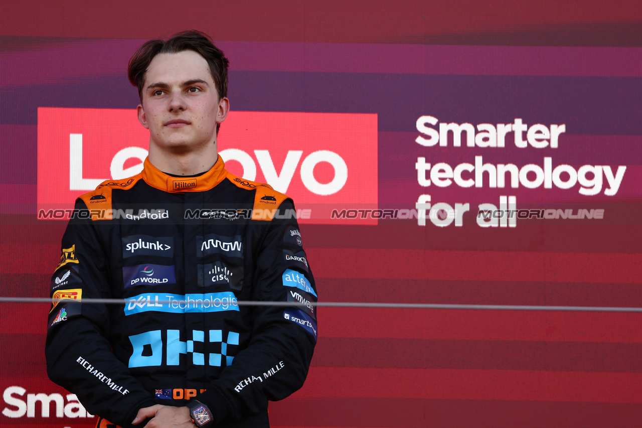GP GIAPPONE, 3rd place Oscar Piastri (AUS) McLaren.
24.09.2023. Formula 1 World Championship, Rd 17, Japanese Grand Prix, Suzuka, Japan, Gara Day.
- www.xpbimages.com, EMail: requests@xpbimages.com © Copyright: Batchelor / XPB Images