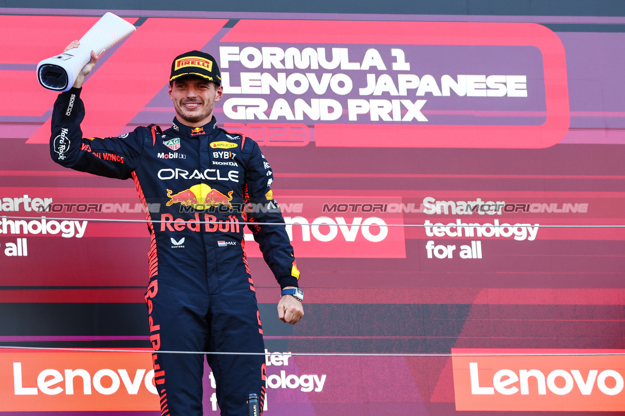 GP GIAPPONE, Max Verstappen (NLD), Red Bull Racing 
24.09.2023. Formula 1 World Championship, Rd 17, Japanese Grand Prix, Suzuka, Japan, Gara Day.
- www.xpbimages.com, EMail: requests@xpbimages.com © Copyright: Charniaux / XPB Images
