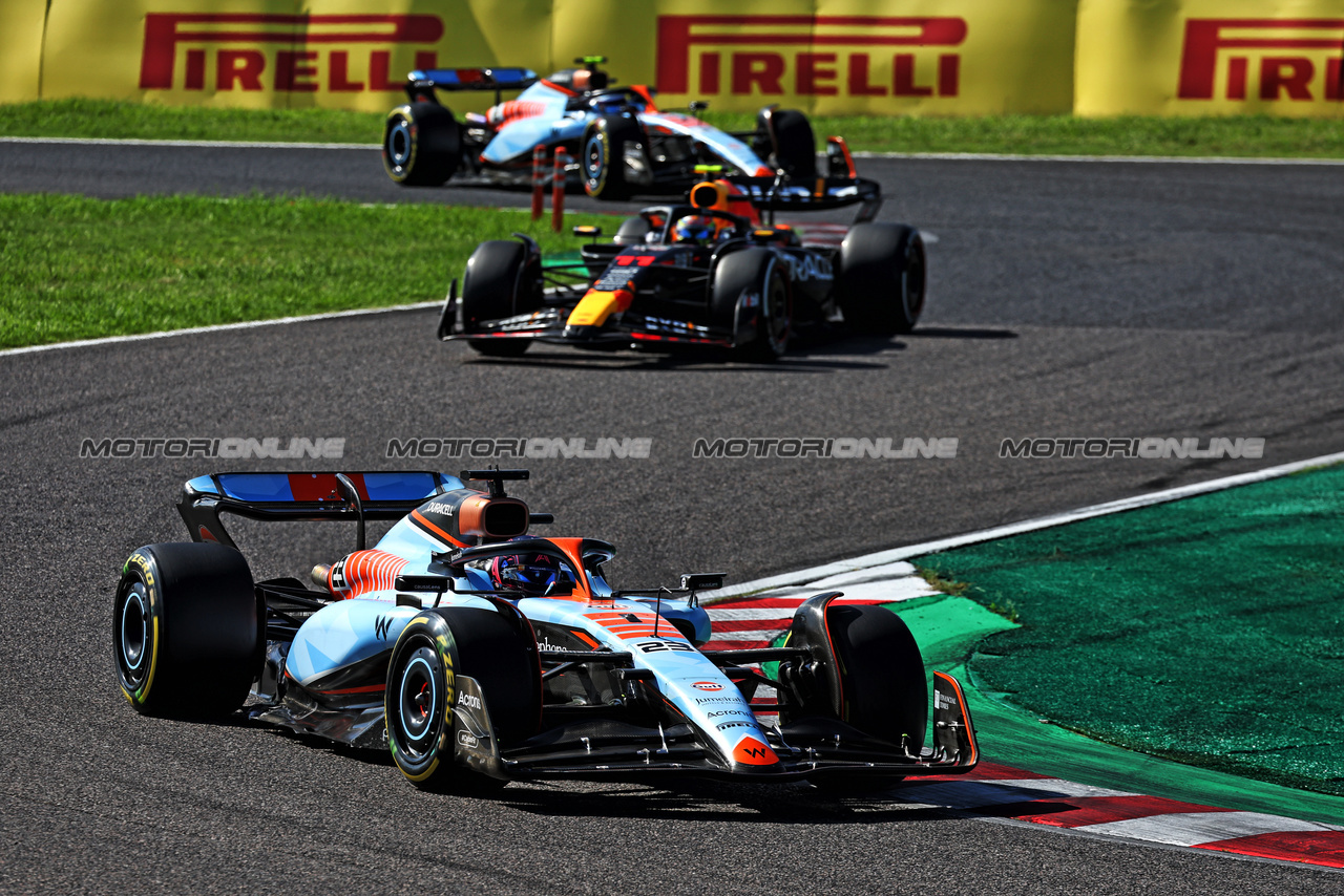 GP GIAPPONE, Alexander Albon (THA) Williams Racing FW45.

24.09.2023. Formula 1 World Championship, Rd 17, Japanese Grand Prix, Suzuka, Japan, Gara Day.

- www.xpbimages.com, EMail: requests@xpbimages.com © Copyright: Moy / XPB Images