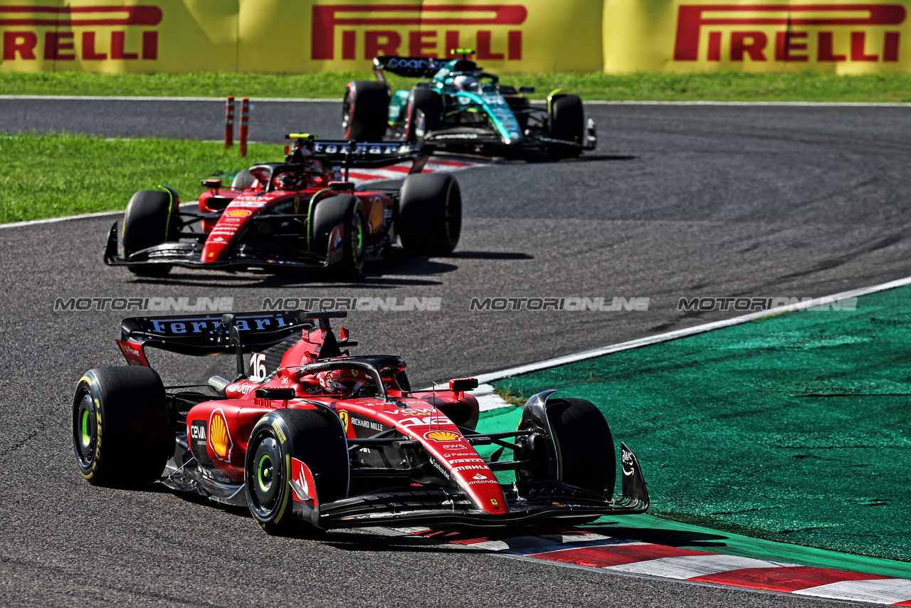 GP GIAPPONE, Charles Leclerc (MON) Ferrari SF-23.

24.09.2023. Formula 1 World Championship, Rd 17, Japanese Grand Prix, Suzuka, Japan, Gara Day.

- www.xpbimages.com, EMail: requests@xpbimages.com © Copyright: Moy / XPB Images