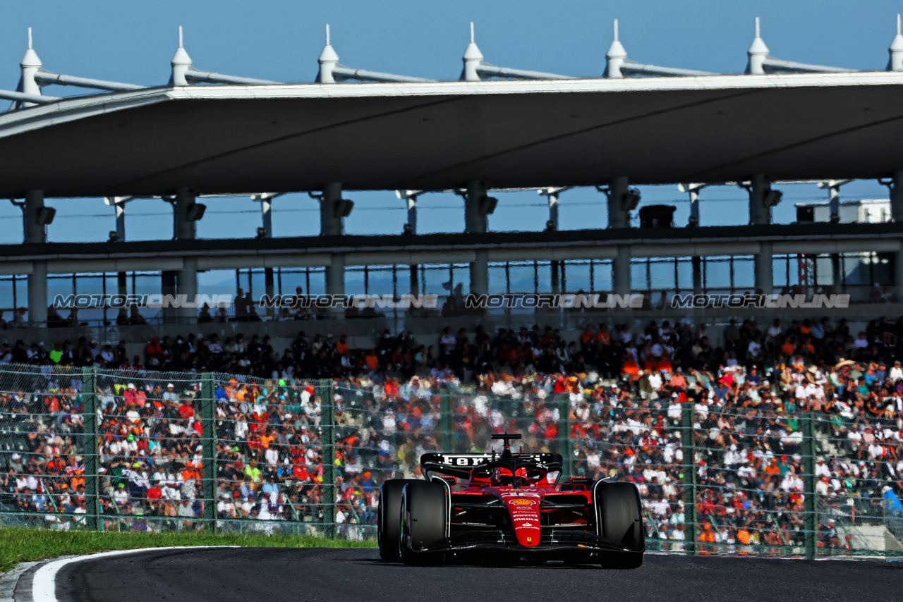 GP GIAPPONE, Charles Leclerc (MON) Ferrari SF-23.

24.09.2023. Formula 1 World Championship, Rd 17, Japanese Grand Prix, Suzuka, Japan, Gara Day.

 - www.xpbimages.com, EMail: requests@xpbimages.com © Copyright: Coates / XPB Images