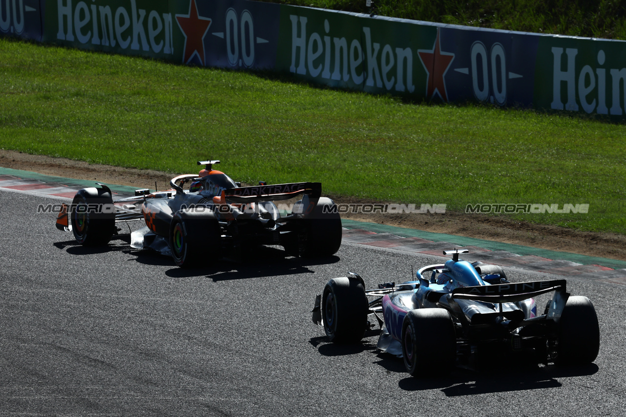 GP GIAPPONE, Esteban Ocon (FRA) Alpine F1 Team A523.

24.09.2023. Formula 1 World Championship, Rd 17, Japanese Grand Prix, Suzuka, Japan, Gara Day.

 - www.xpbimages.com, EMail: requests@xpbimages.com © Copyright: Coates / XPB Images