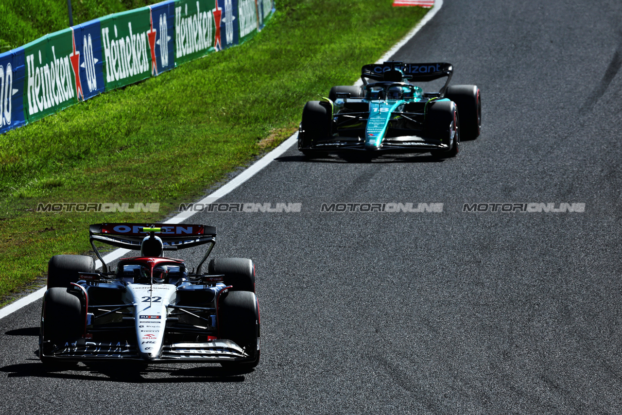 GP GIAPPONE, Yuki Tsunoda (JPN) AlphaTauri AT04.

24.09.2023. Formula 1 World Championship, Rd 17, Japanese Grand Prix, Suzuka, Japan, Gara Day.

 - www.xpbimages.com, EMail: requests@xpbimages.com © Copyright: Coates / XPB Images