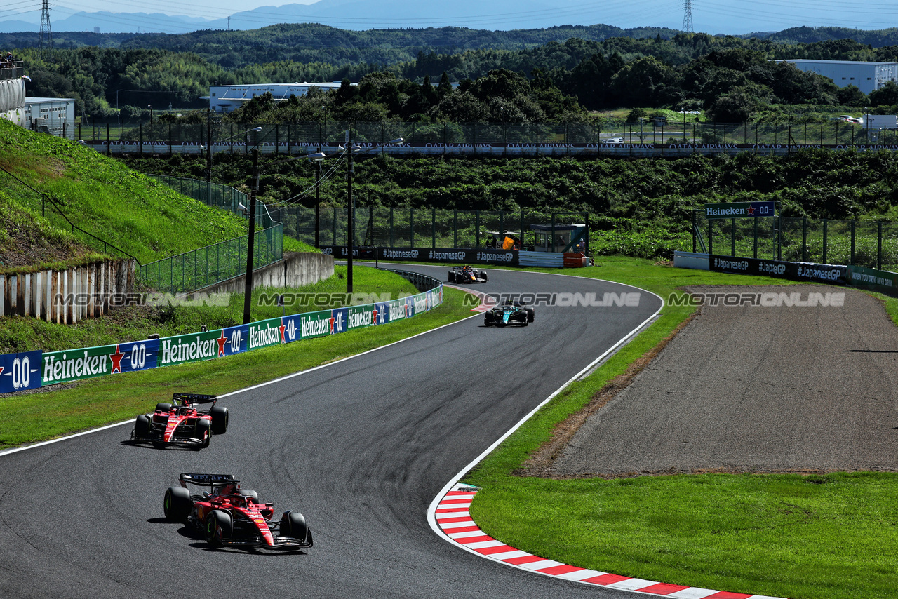 GP GIAPPONE, Charles Leclerc (MON) Ferrari SF-23.

24.09.2023. Formula 1 World Championship, Rd 17, Japanese Grand Prix, Suzuka, Japan, Gara Day.

 - www.xpbimages.com, EMail: requests@xpbimages.com © Copyright: Coates / XPB Images