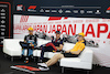 GP GIAPPONE, (L to R): Lando Norris (GBR) McLaren; Max Verstappen (NLD) Red Bull Racing; e Oscar Piastri (AUS) McLaren, in the post race FIA Press Conference.
24.09.2023. Formula 1 World Championship, Rd 17, Japanese Grand Prix, Suzuka, Japan, Gara Day.
- www.xpbimages.com, EMail: requests@xpbimages.com © Copyright: Moy / XPB Images