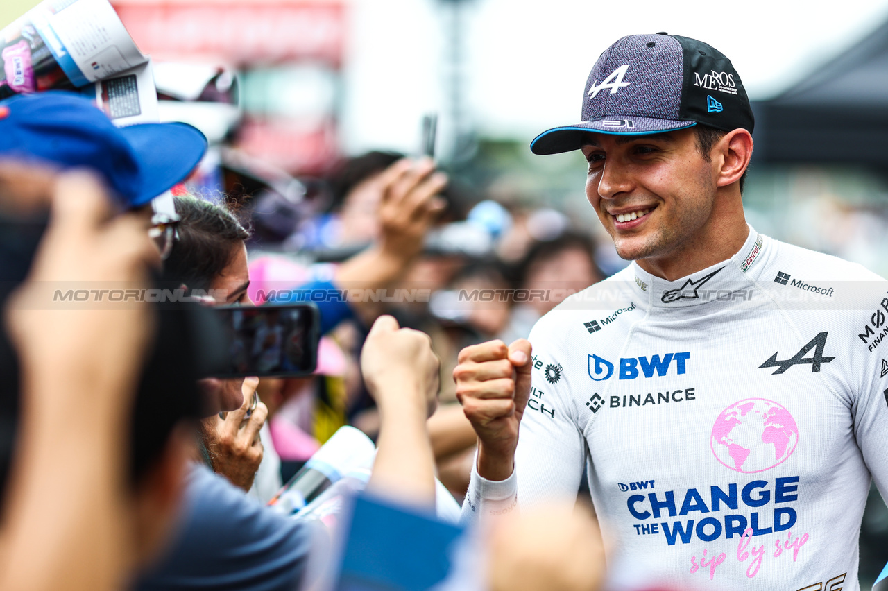 GP GIAPPONE, Esteban Ocon (FRA), Alpine F1 Team 
21.09.2023. Formula 1 World Championship, Rd 17, Japanese Grand Prix, Suzuka, Japan, Preparation Day.
- www.xpbimages.com, EMail: requests@xpbimages.com © Copyright: Charniaux / XPB Images