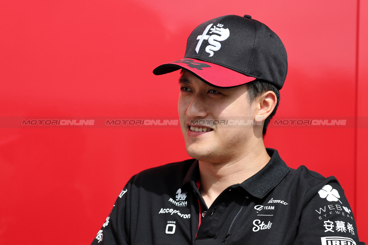 GP GIAPPONE, Zhou Guanyu (CHN) Alfa Romeo F1 Team.

21.09.2023. Formula 1 World Championship, Rd 17, Japanese Grand Prix, Suzuka, Japan, Preparation Day.

- www.xpbimages.com, EMail: requests@xpbimages.com © Copyright: Moy / XPB Images