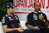 GP GIAPPONE, (L to R): Sergio Perez (MEX) Red Bull Racing e Lewis Hamilton (GBR) Mercedes AMG F1 in the FIA Press Conference.
21.09.2023. Formula 1 World Championship, Rd 17, Japanese Grand Prix, Suzuka, Japan, Preparation Day.
- www.xpbimages.com, EMail: requests@xpbimages.com © Copyright: Batchelor / XPB Images