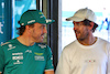 GP GIAPPONE, (L to R): Fernando Alonso (ESP) Aston Martin F1 Team with Sebastian Vettel (GER).
21.09.2023. Formula 1 World Championship, Rd 17, Japanese Grand Prix, Suzuka, Japan, Preparation Day.
 - www.xpbimages.com, EMail: requests@xpbimages.com © Copyright: Coates / XPB Images