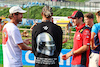 GP GIAPPONE, (L to R): Sebastian Vettel (GER) with Lewis Hamilton (GBR) Mercedes AMG F1 e Charles Leclerc (MON) Ferrari - Bee Hotel at Buzzin' Corner. 
21.09.2023. Formula 1 World Championship, Rd 17, Japanese Grand Prix, Suzuka, Japan, Preparation Day.
- www.xpbimages.com, EMail: requests@xpbimages.com © Copyright: Batchelor / XPB Images