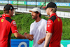 GP GIAPPONE, (L to R): Charles Leclerc (MON) Ferrari with Sebastian Vettel (GER) e Robert Shwartzman (RUS) / (ISR) Ferrari Reserve Driver.
21.09.2023. Formula 1 World Championship, Rd 17, Japanese Grand Prix, Suzuka, Japan, Preparation Day.
- www.xpbimages.com, EMail: requests@xpbimages.com © Copyright: Batchelor / XPB Images