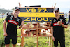 GP GIAPPONE, (L to R): Valtteri Bottas (FIN) Alfa Romeo F1 Team with Zhou Guanyu (CHN) Alfa Romeo F1 Team - Bee Hotel at Buzzin' Corner. 
21.09.2023. Formula 1 World Championship, Rd 17, Japanese Grand Prix, Suzuka, Japan, Preparation Day.
- www.xpbimages.com, EMail: requests@xpbimages.com © Copyright: Batchelor / XPB Images